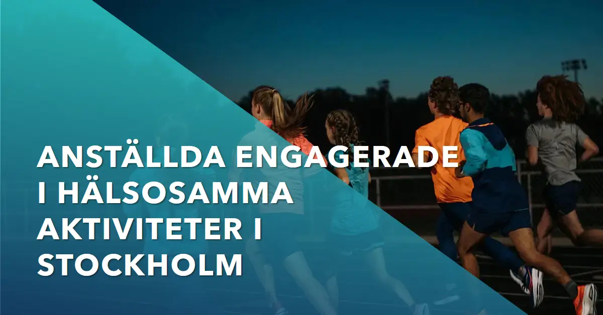 Anställda i löpaktivitet i Stockholm med stöd av friskvårdsbidrag 2024.
