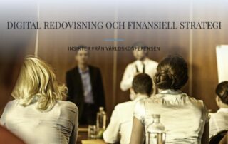 Föreläsning om digital redovisning och finansiell strategi vid Världskonferensen om Management och Ekonomi.